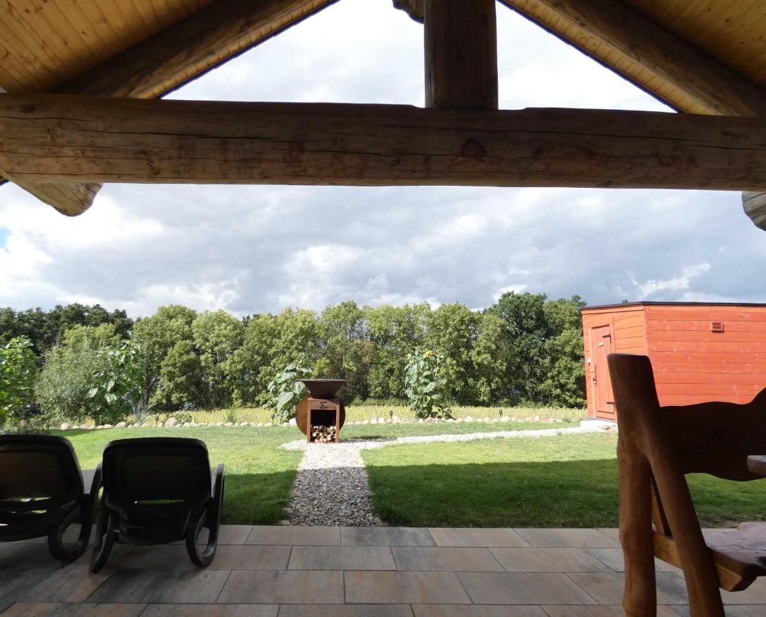 Naturstammhaus Tollensesee Groß Nemerow Exteriör bild