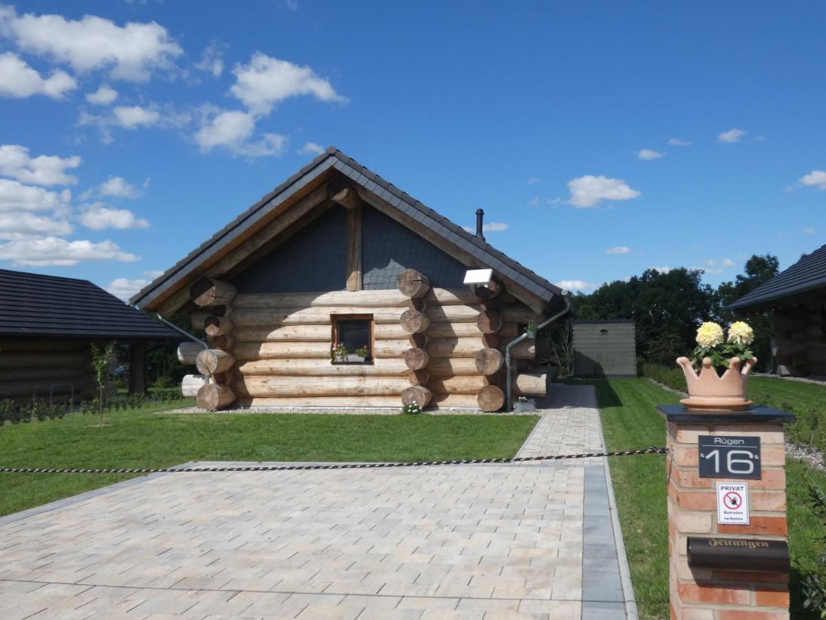 Naturstammhaus Tollensesee Groß Nemerow Exteriör bild